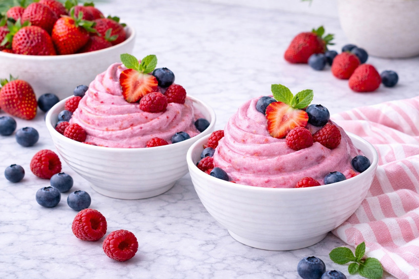 Dairy-Free Mixed Berry Frozen Yogurt