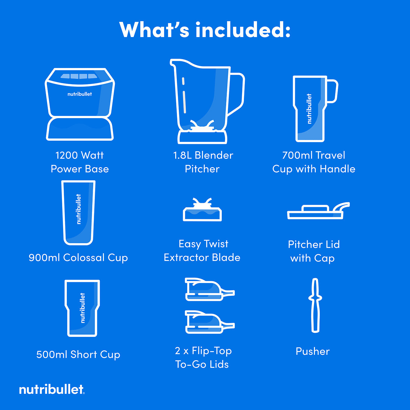 nutribullet Blender Combo 1200W (Outlet)