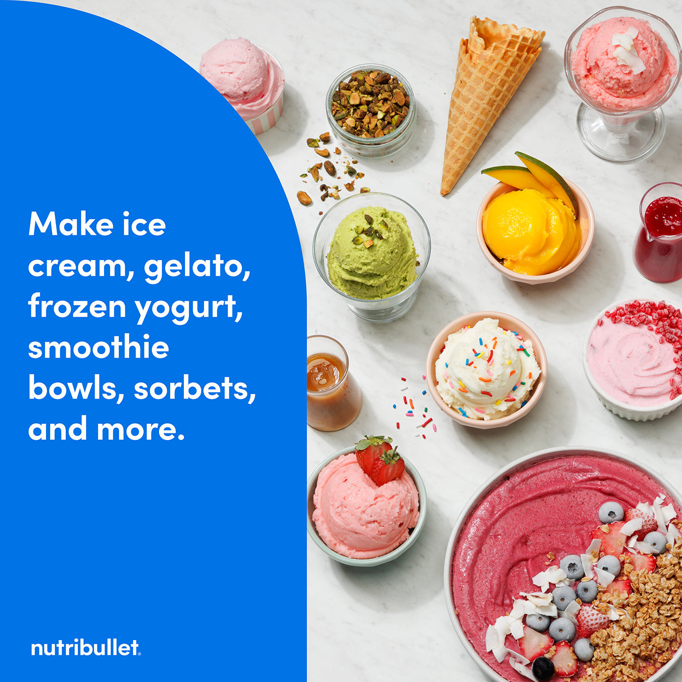 nutribullet Chill Ice Cream Maker - Latte Beige