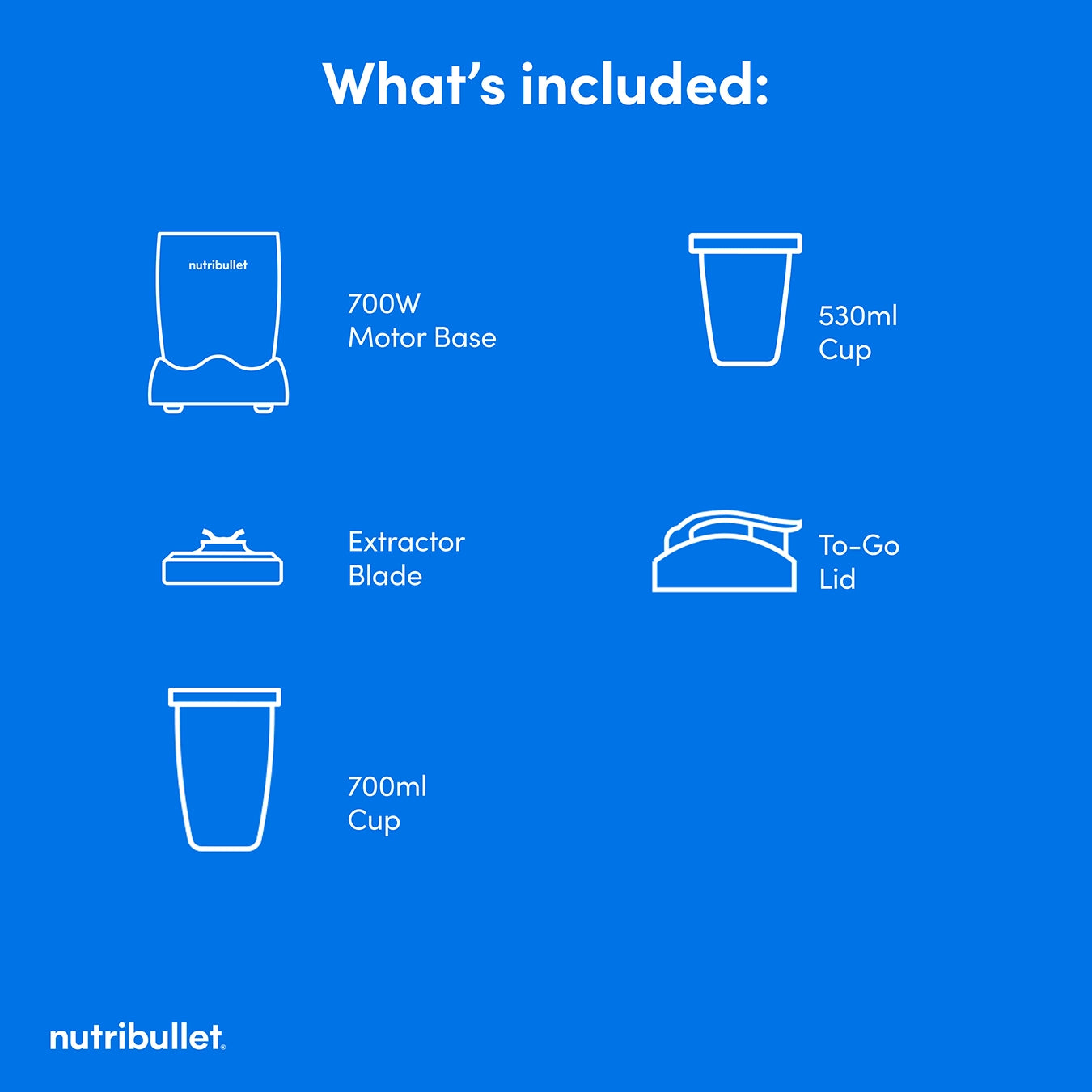 nutribullet 700 Series - 5 Piece Set