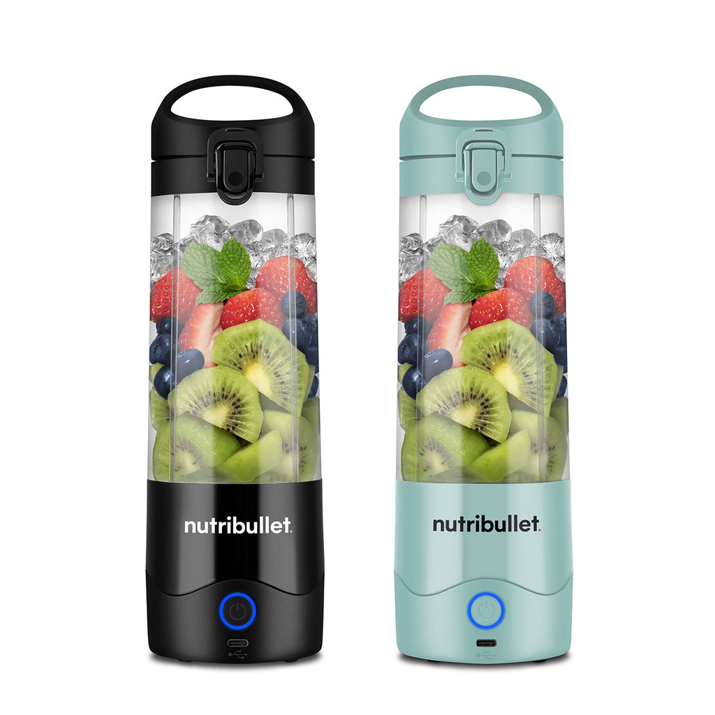 Portable Yours Theirs Portable Blenders Black & Light Blue