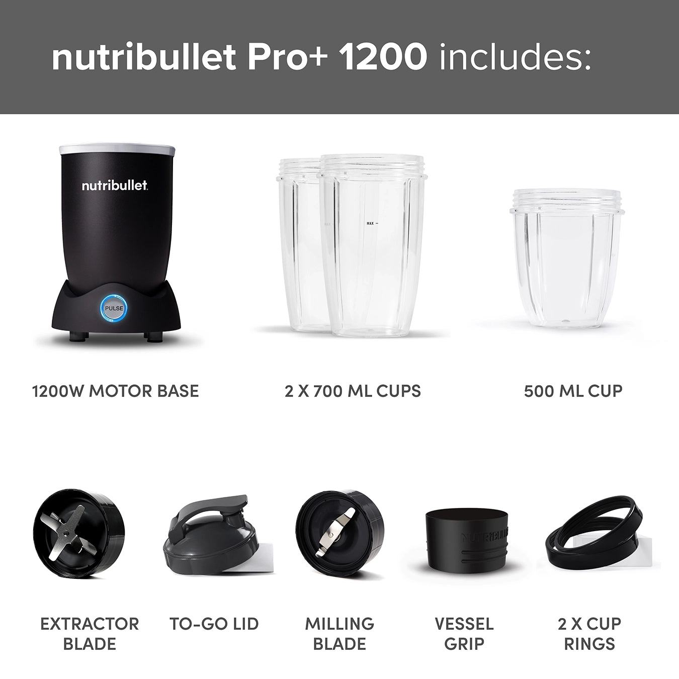 nutribullet 1200 Pro+ (Outlet)