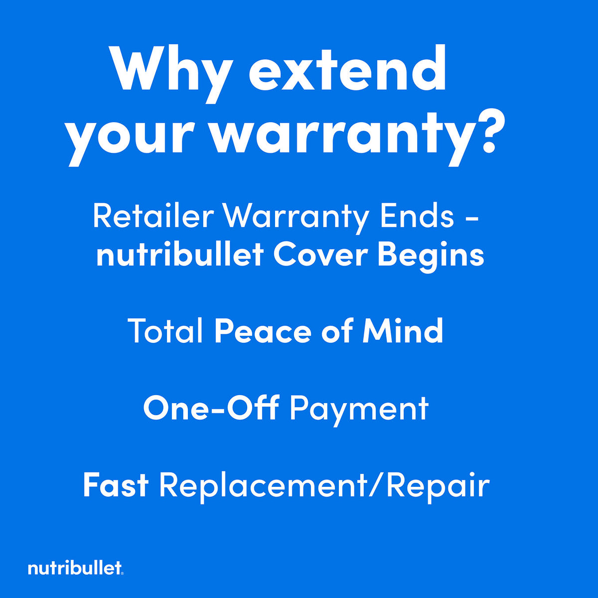 nutribullet Extended Warranty - 1 Year