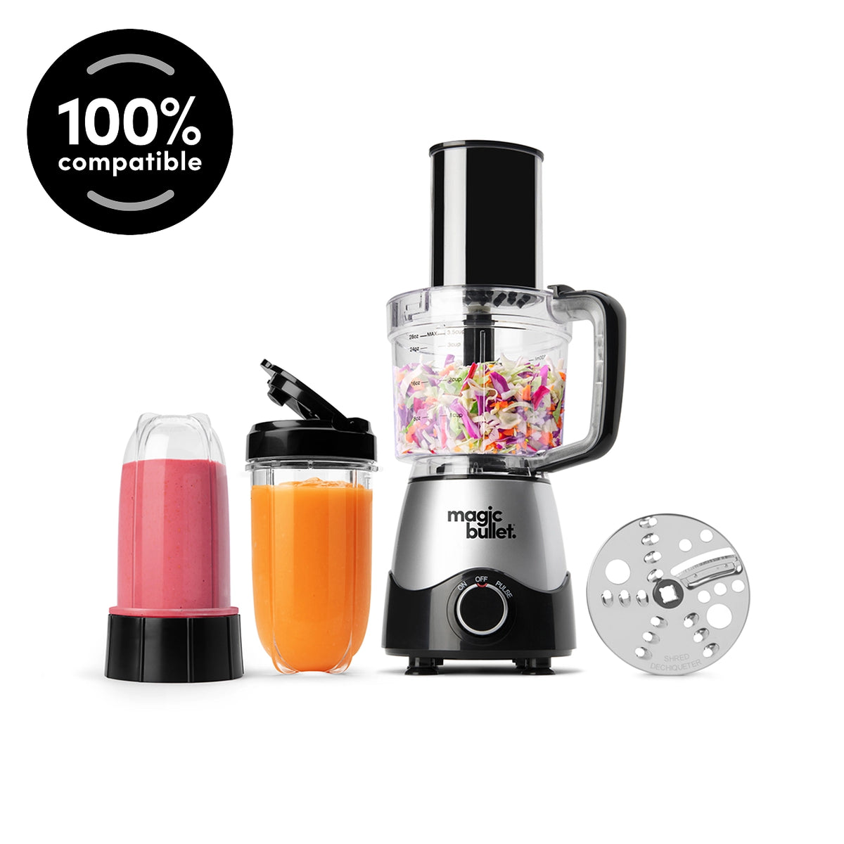 magic bullet Kitchen Express Tall Cup with To-Go Lid