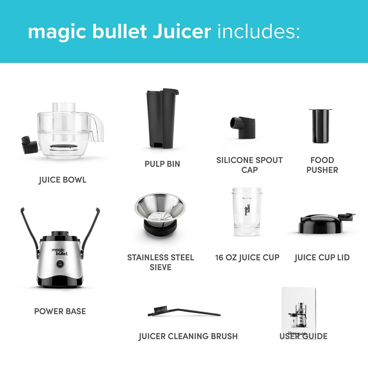 magic bullet Juicer 400W - Silver (Outlet)