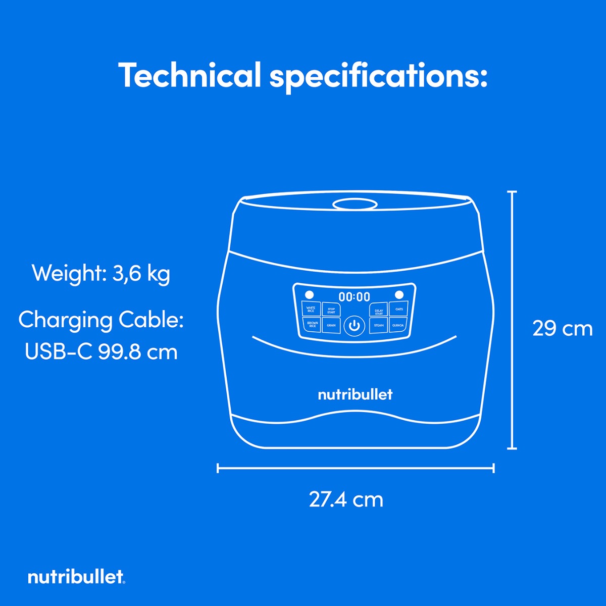nutribullet EveryGrain Cooker (Outlet)