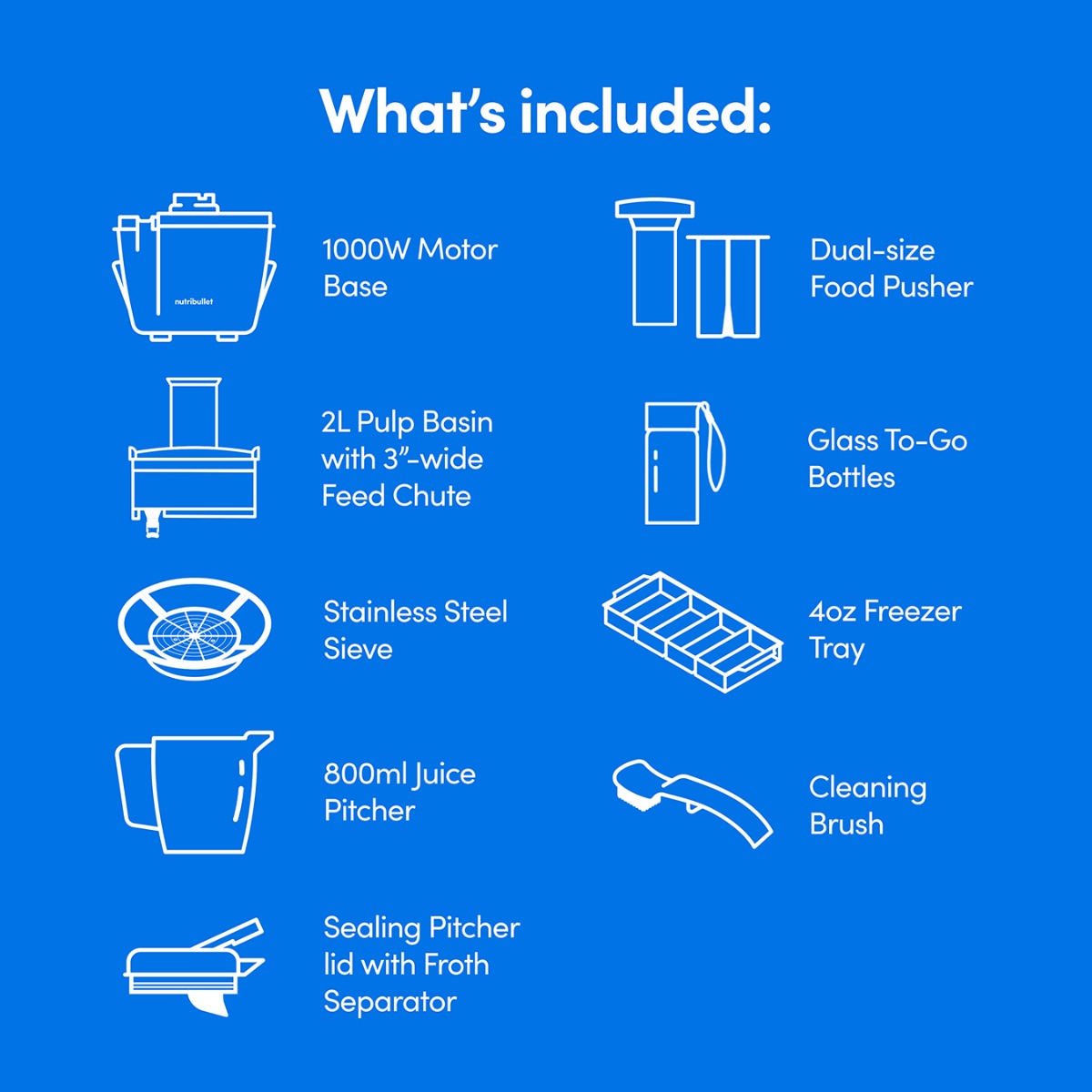 nutribullet Juicer Pro 1000W (Outlet)