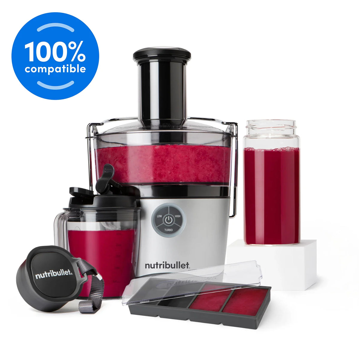 nutribullet Juicer Pro 1000W Dual-size Food Pusher