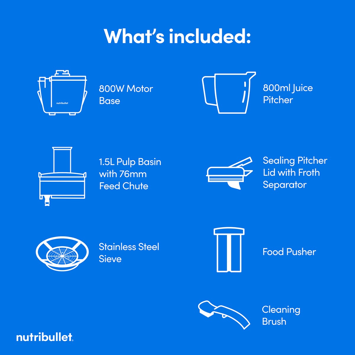 nutribullet Juicer 800W (Outlet)