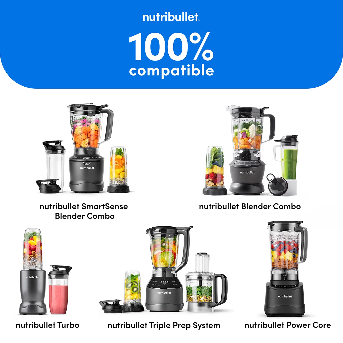 nutribullet 900ml Cup with Flip Top To-Go Lid