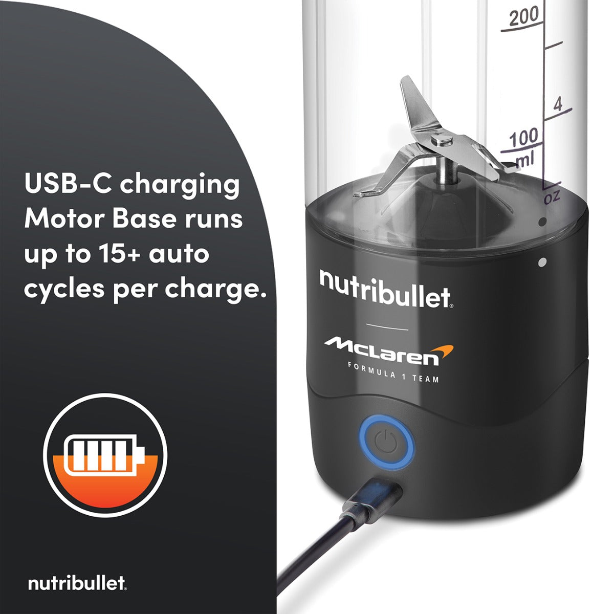 nutribullet x McLaren F1 Team Portable Blender - Grey (Outlet)