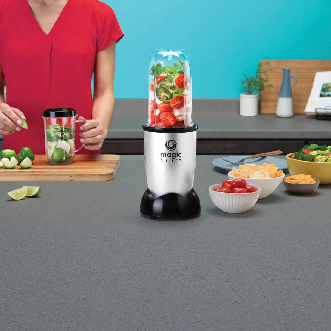 magic bullet Deluxe 10-Piece Set - Silver (Outlet)